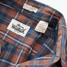 画像6: 80's Woolrich COTTON WOOL CHECK FLANNEL SHIRT (6)