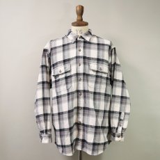 画像1: FIELD & STREAM COTTON CHECK HEAVY FLANNEL SHIRT (1)