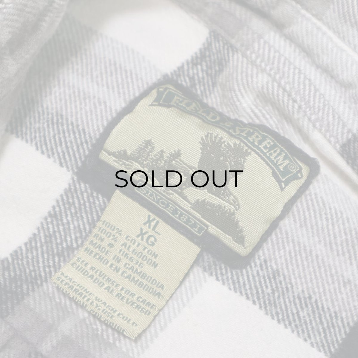 画像8: FIELD & STREAM COTTON CHECK HEAVY FLANNEL SHIRT (8)