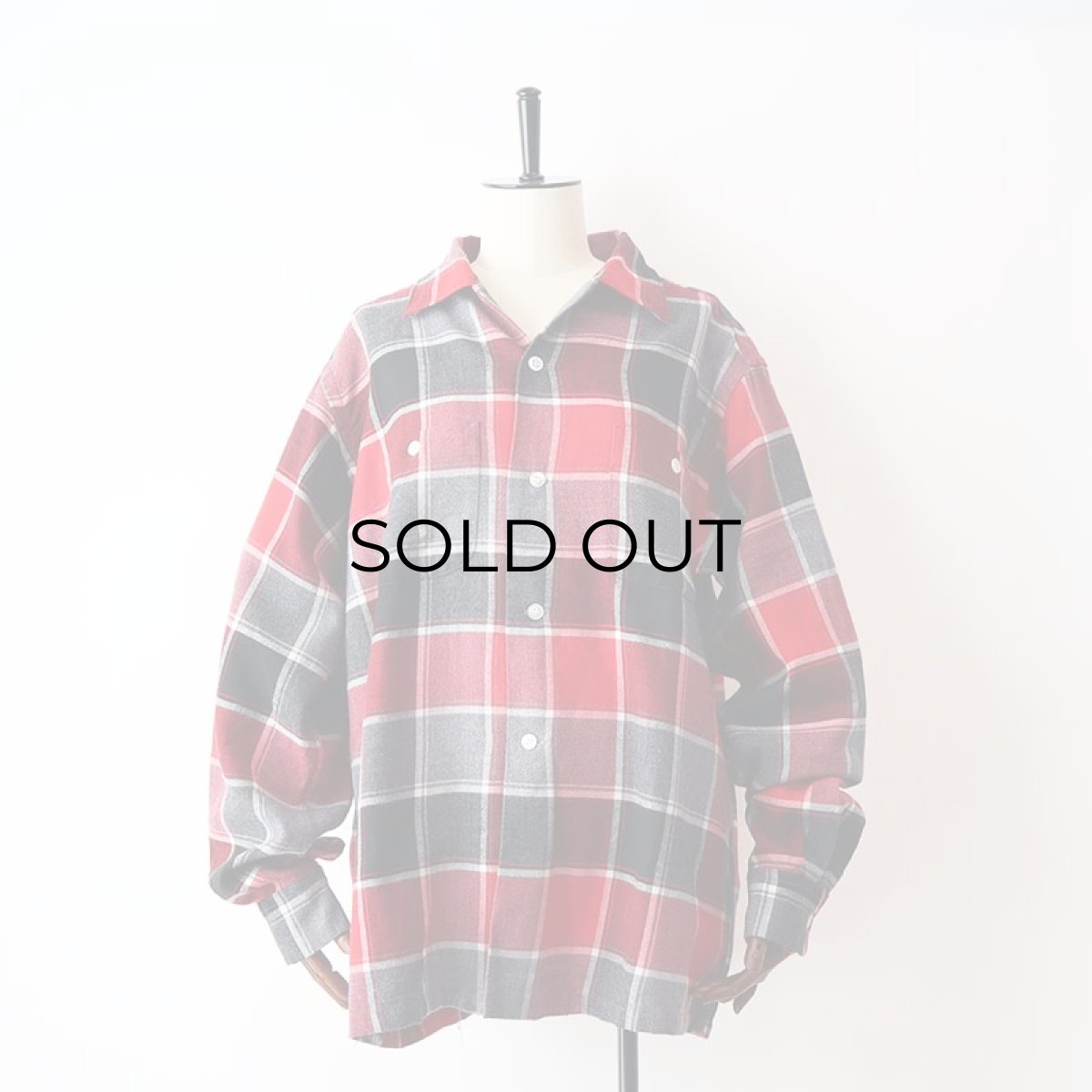 画像12: 60's TEXAS PANHANDLE WOOL CHECK BOX SHIRT (12)