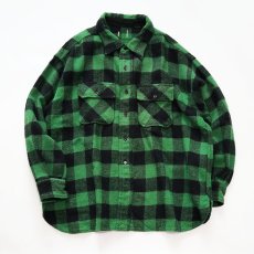画像1: 60's UNKNOWN BRAND WOOL BUFFALO CHECK CPO SHIRT (1)