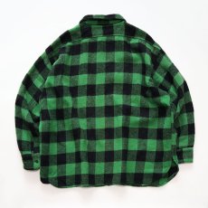 画像2: 60's UNKNOWN BRAND WOOL BUFFALO CHECK CPO SHIRT (2)