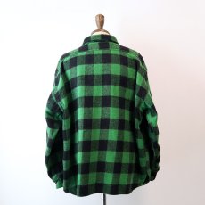 画像12: 60's UNKNOWN BRAND WOOL BUFFALO CHECK CPO SHIRT (12)