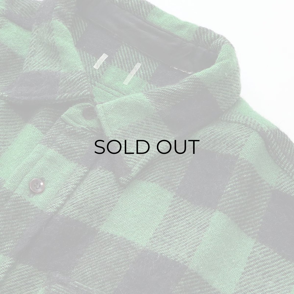 画像4: 60's UNKNOWN BRAND WOOL BUFFALO CHECK CPO SHIRT (4)