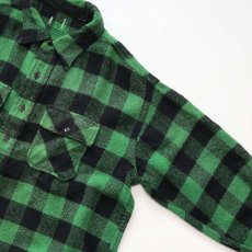 画像3: 60's UNKNOWN BRAND WOOL BUFFALO CHECK CPO SHIRT (3)