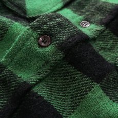 画像7: 60's UNKNOWN BRAND WOOL BUFFALO CHECK CPO SHIRT (7)