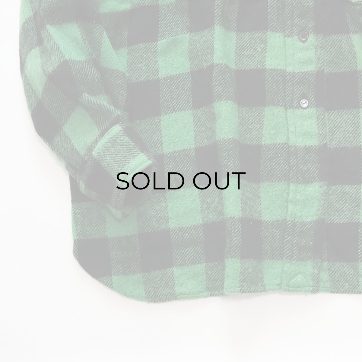 画像5: 60's UNKNOWN BRAND WOOL BUFFALO CHECK CPO SHIRT (5)
