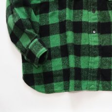 画像5: 60's UNKNOWN BRAND WOOL BUFFALO CHECK CPO SHIRT (5)