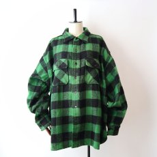 画像13: 60's UNKNOWN BRAND WOOL BUFFALO CHECK CPO SHIRT (13)