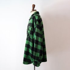 画像11: 60's UNKNOWN BRAND WOOL BUFFALO CHECK CPO SHIRT (11)
