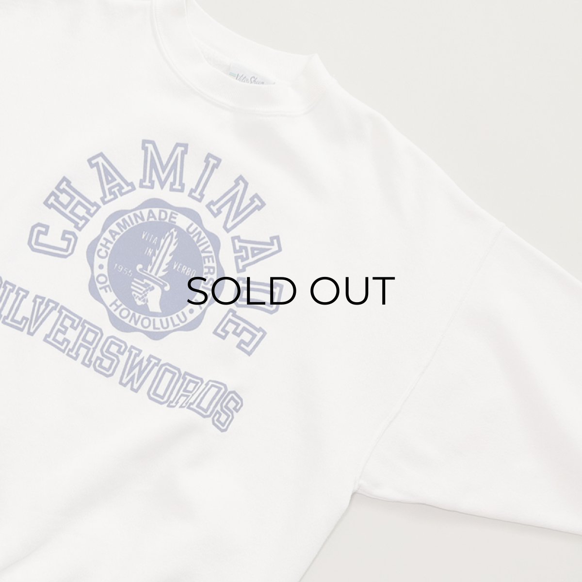 画像6: 80's Velva Sheen PRINT CREW NECK SWEAT "CHAMINADE" (6)