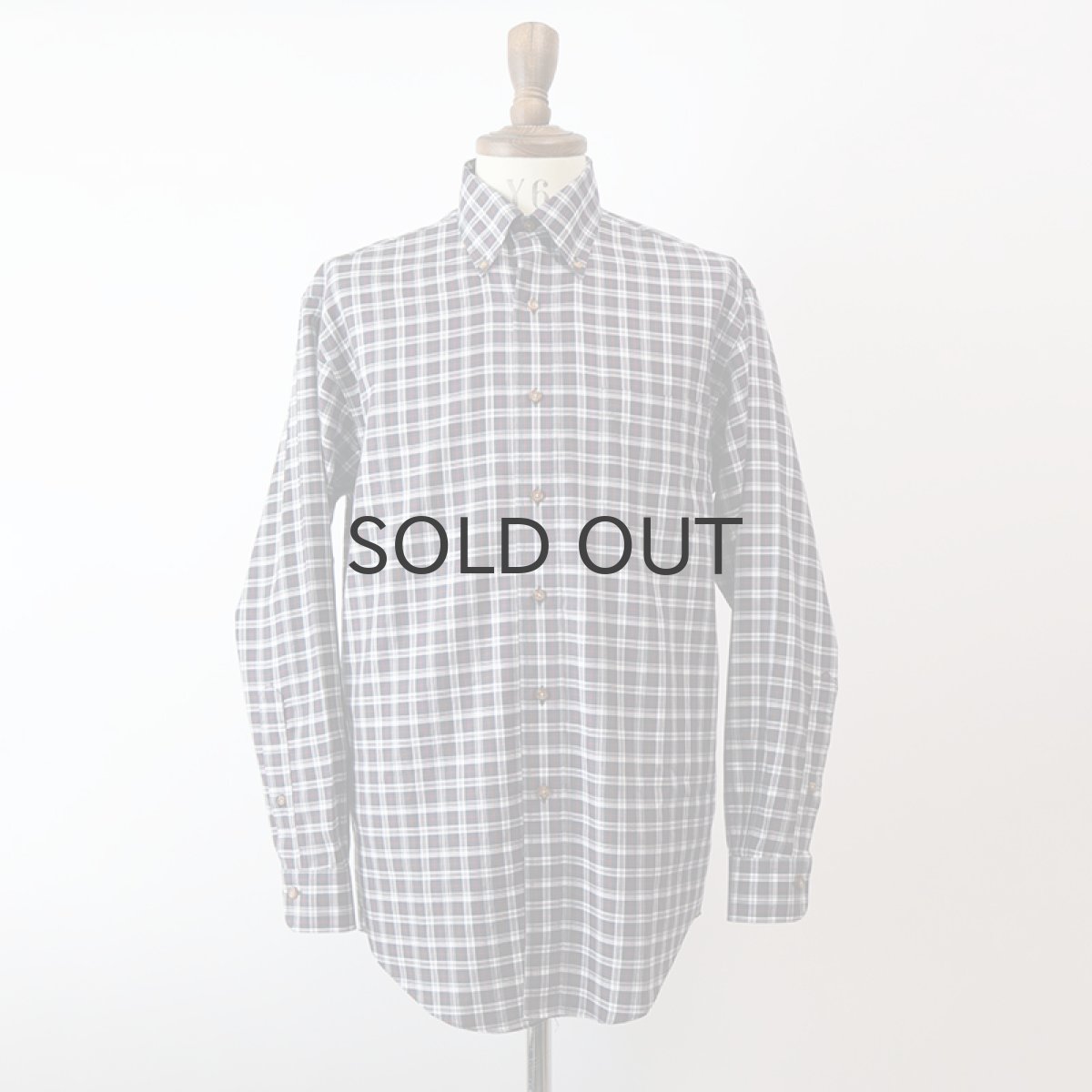 画像1: Brooks Brothers COTTON CHECK B/D SHIRT (1)