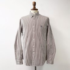 画像1: Ralph Lauren COTTON STRIPE B/D SHIRT (1)