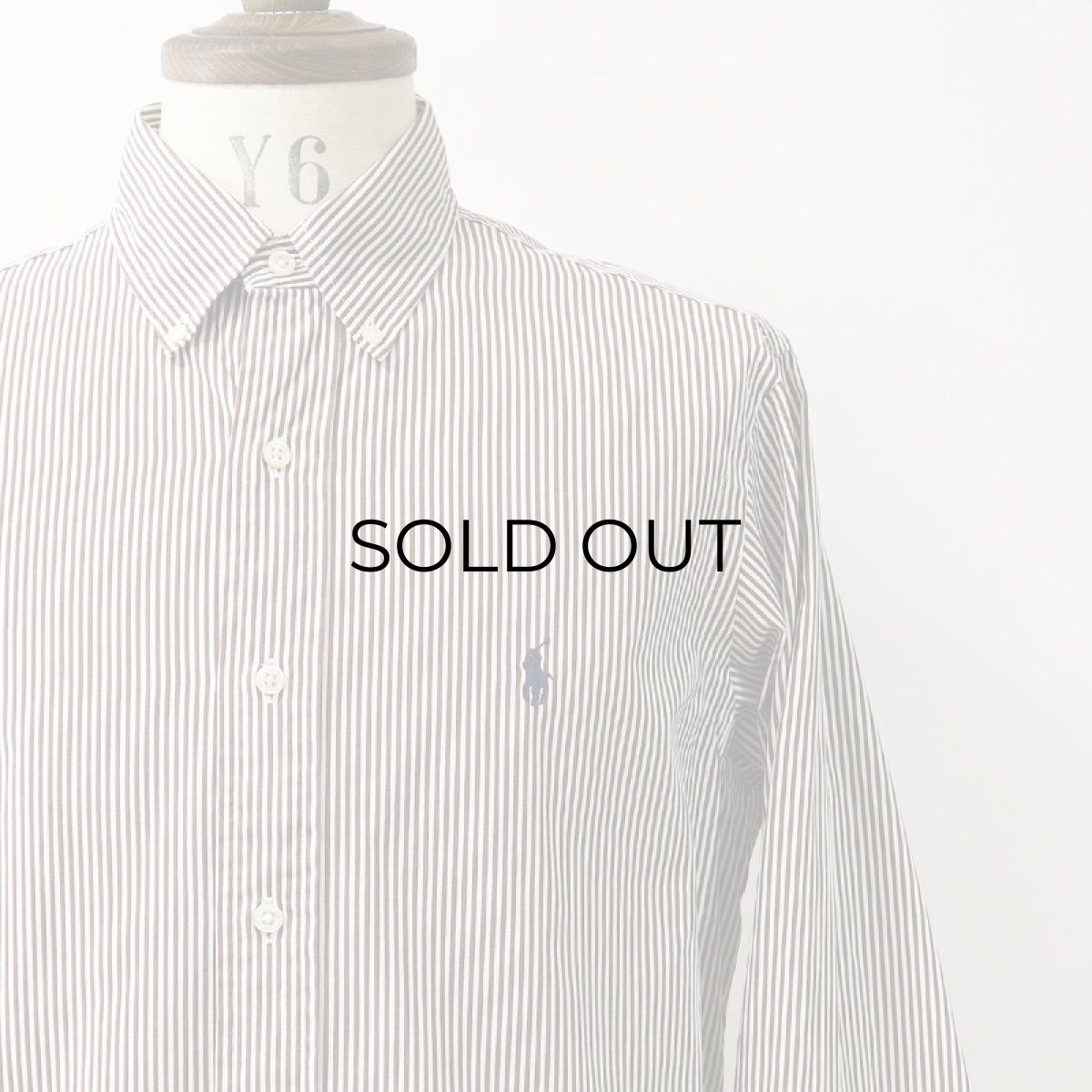 画像4: Ralph Lauren COTTON STRIPE B/D SHIRT (4)