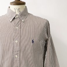 画像4: Ralph Lauren COTTON STRIPE B/D SHIRT (4)