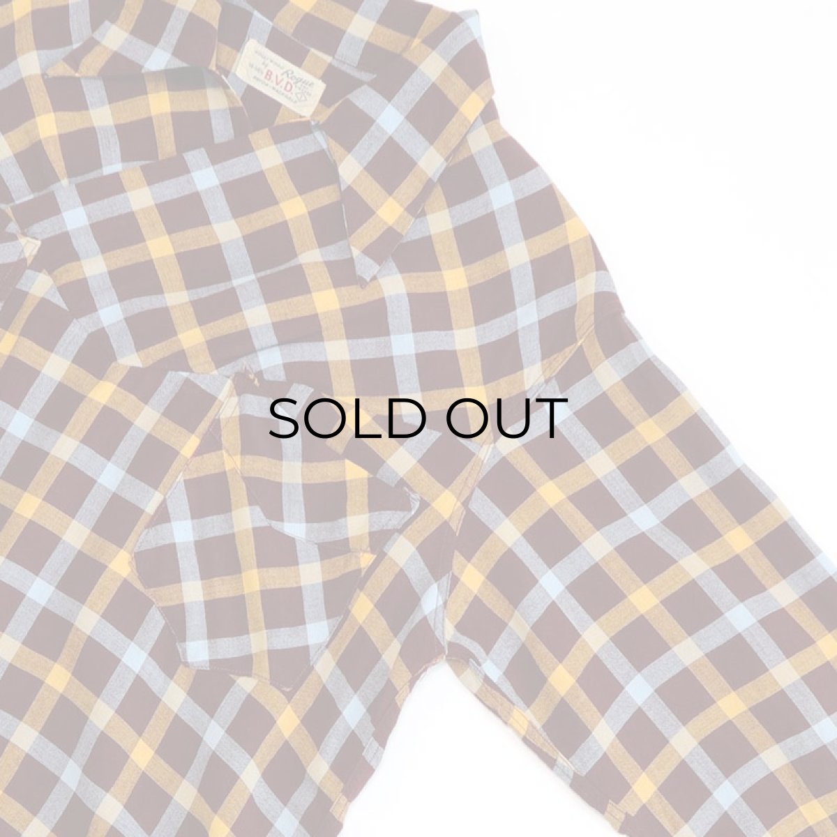 画像8: 〜50's B.V.D. RAYON CHECK PULLOVER BOX SHIRT (8)