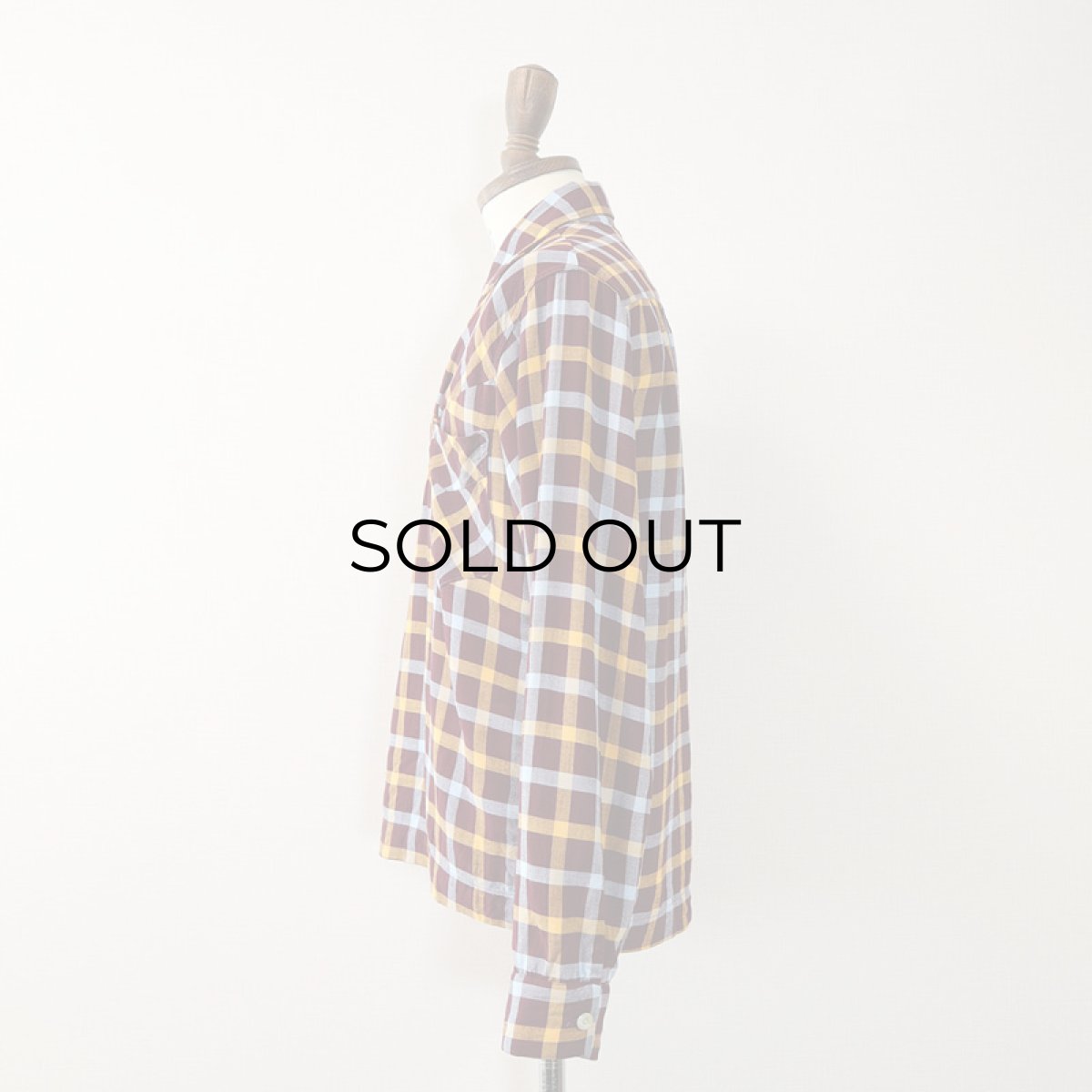 画像2: 〜50's B.V.D. RAYON CHECK PULLOVER BOX SHIRT (2)