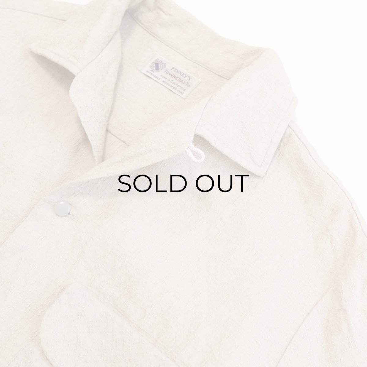 画像9: 〜60's TOWNCRAFT HEAVY SILK BOX SHIRT (9)