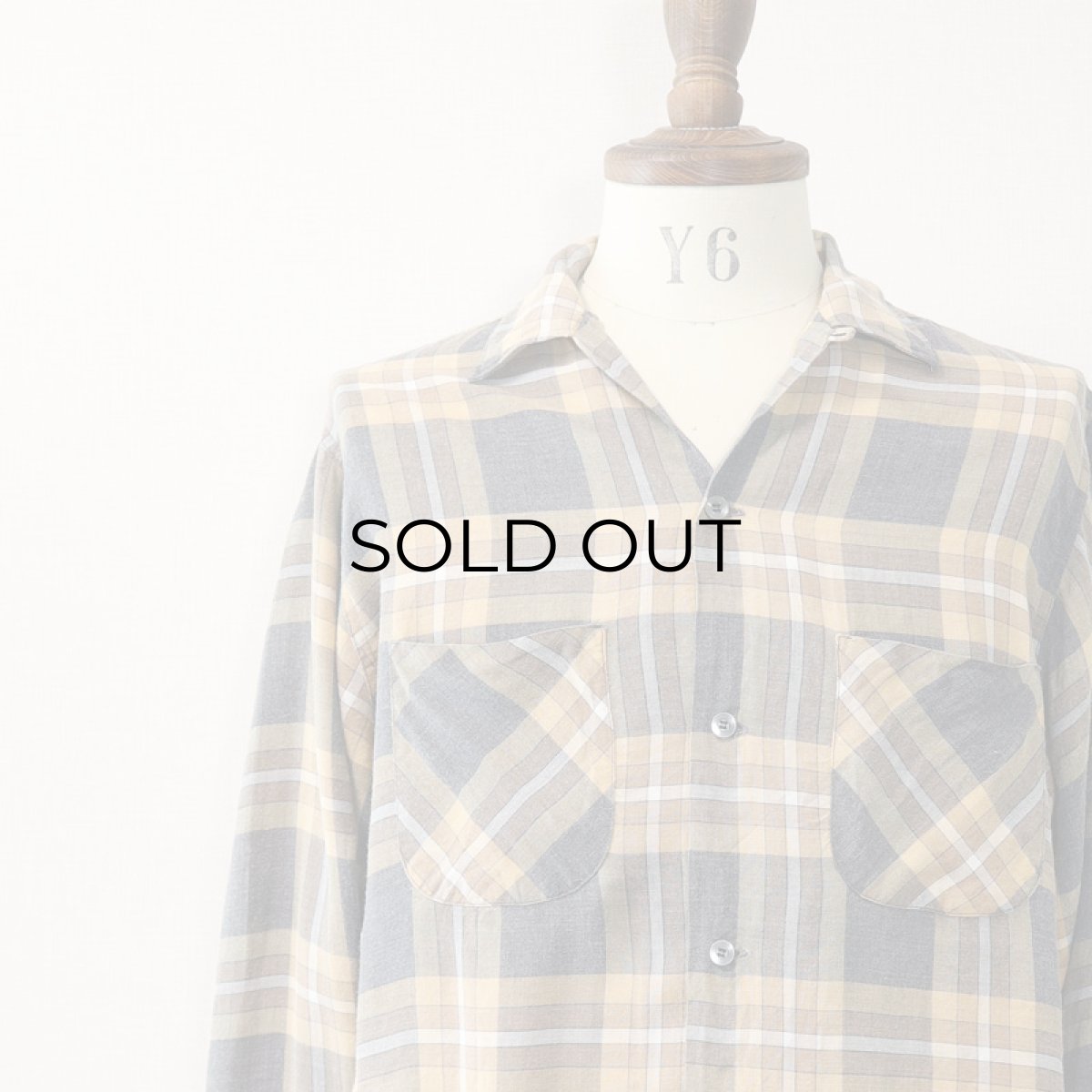画像4: 〜60's TERRAN COTTON CHECK BOX SHIRT (4)