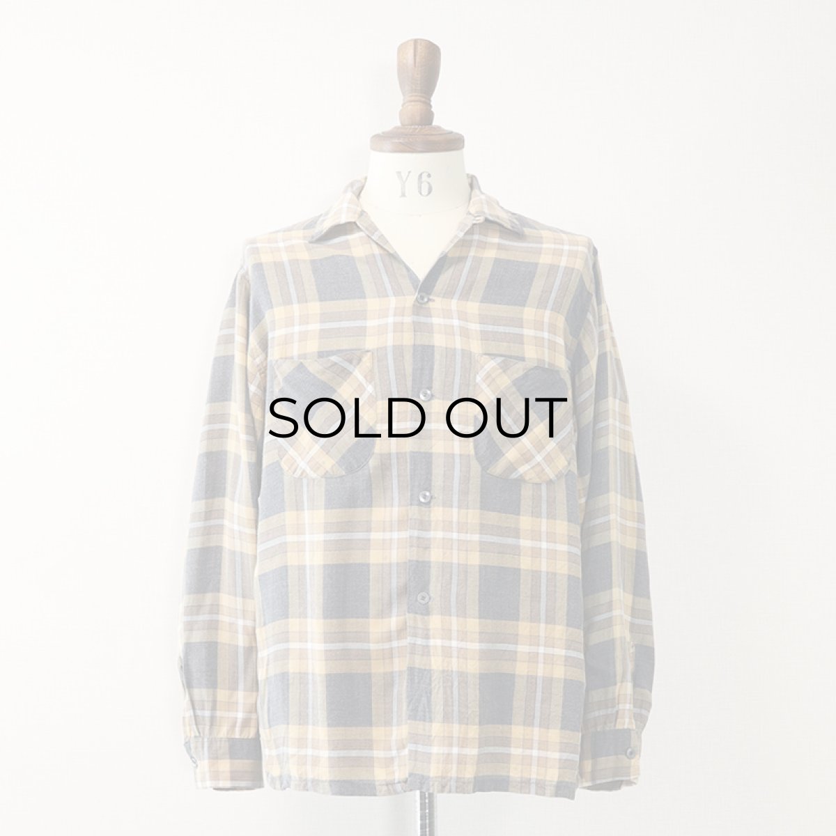 画像1: 〜60's TERRAN COTTON CHECK BOX SHIRT (1)