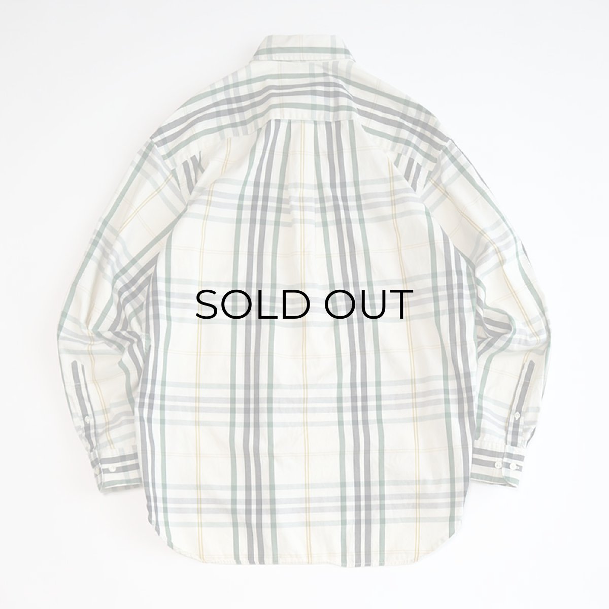 画像2: 90's BANANA REPUBLIC COTTON CHECK B/D SHIRT (2)