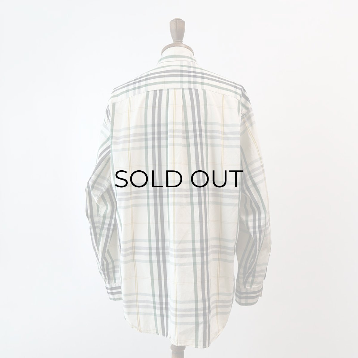 画像12: 90's BANANA REPUBLIC COTTON CHECK B/D SHIRT (12)