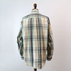 画像12: 90's BANANA REPUBLIC COTTON CHECK B/D SHIRT (12)