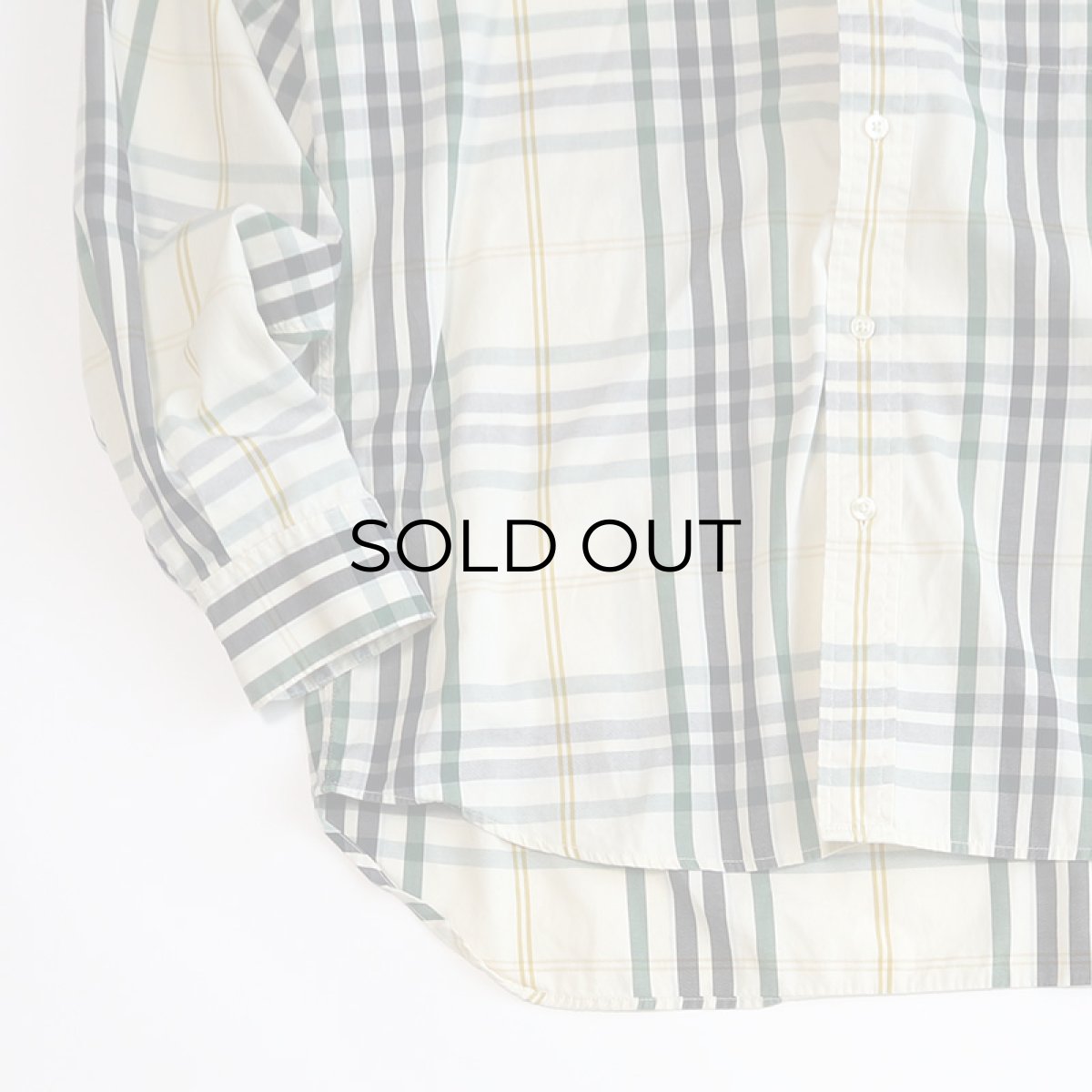 画像5: 90's BANANA REPUBLIC COTTON CHECK B/D SHIRT (5)