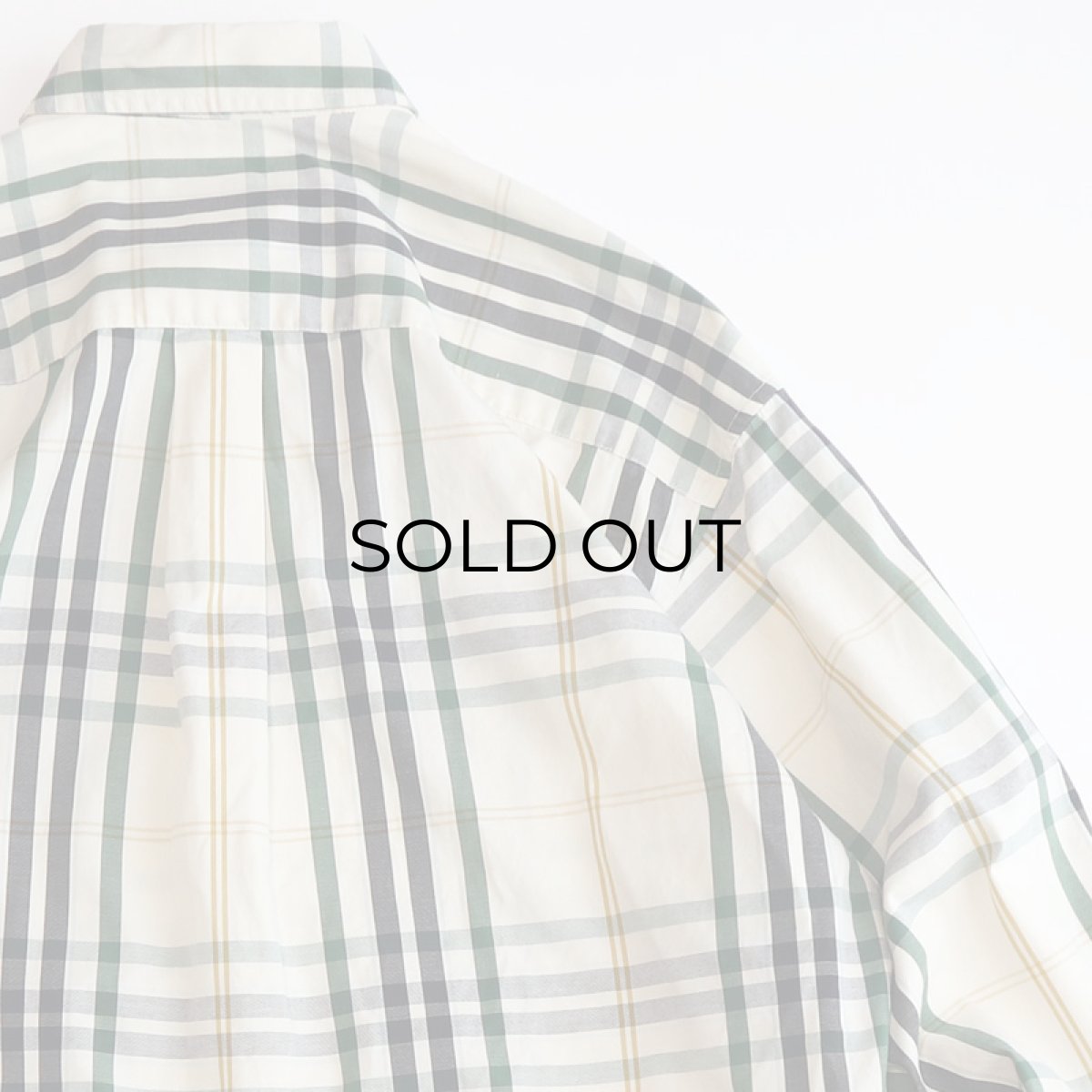 画像4: 90's BANANA REPUBLIC COTTON CHECK B/D SHIRT (4)