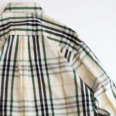 画像4: 90's BANANA REPUBLIC COTTON CHECK B/D SHIRT (4)