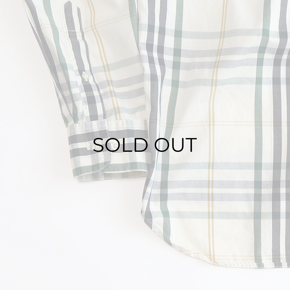 画像6: 90's BANANA REPUBLIC COTTON CHECK B/D SHIRT (6)