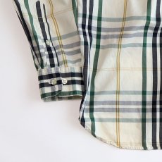 画像6: 90's BANANA REPUBLIC COTTON CHECK B/D SHIRT (6)