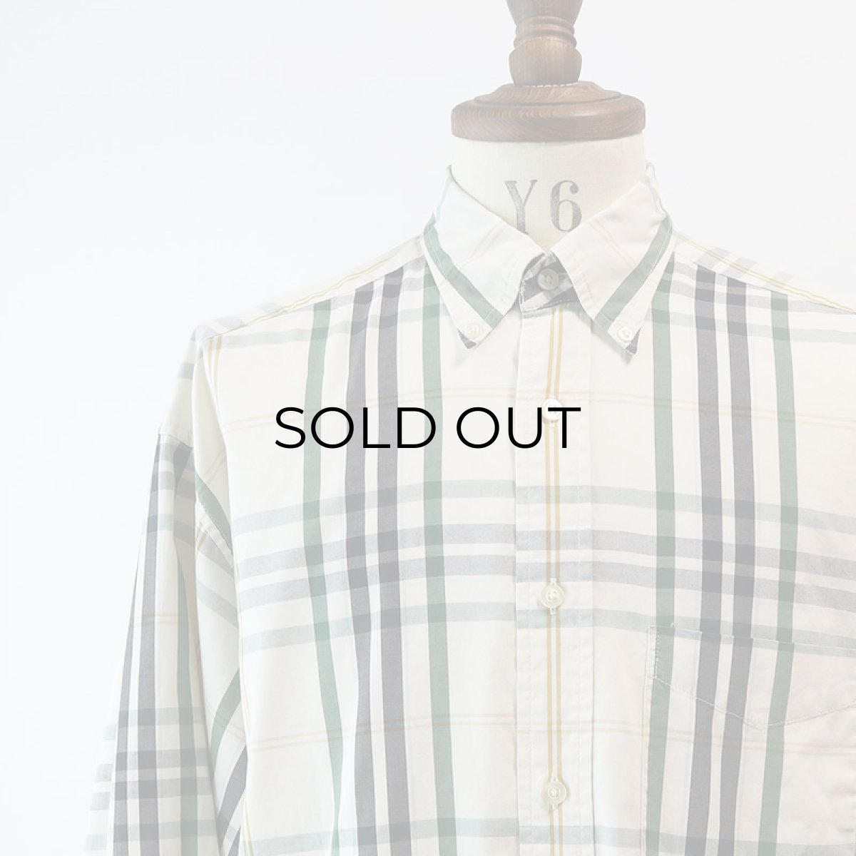 画像9: 90's BANANA REPUBLIC COTTON CHECK B/D SHIRT (9)