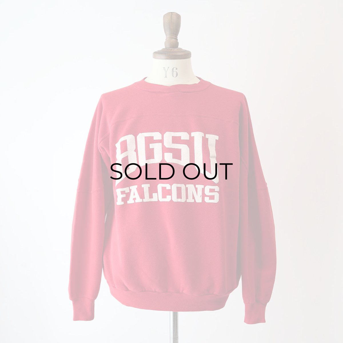 画像10: 80's UNKNOWN BRAND PRINT FOOTBALL style CREW NECK SWEAT "BGSU FALCONS" (10)