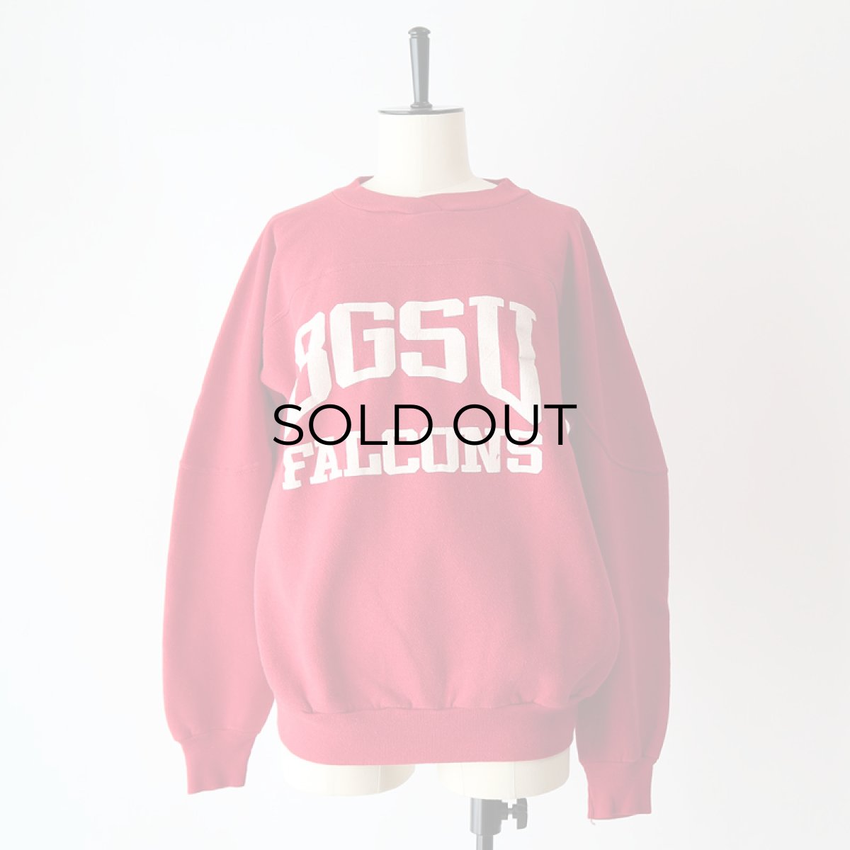 画像13: 80's UNKNOWN BRAND PRINT FOOTBALL style CREW NECK SWEAT "BGSU FALCONS" (13)