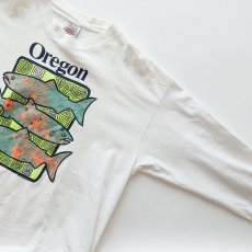 画像3: 〜90's ONEITA COTTON PRINT L/S TEE "Oregon" (3)