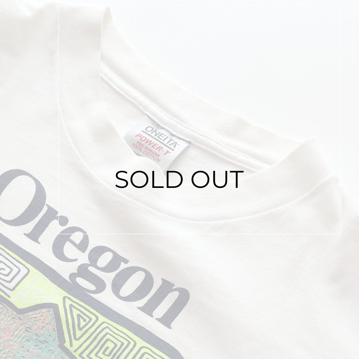 画像6: 〜90's ONEITA COTTON PRINT L/S TEE "Oregon" (6)