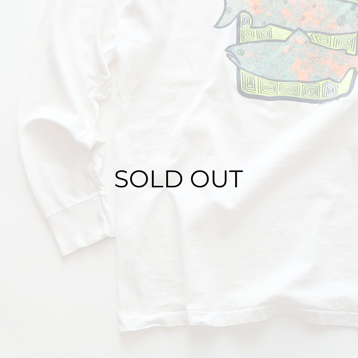 画像4: 〜90's ONEITA COTTON PRINT L/S TEE "Oregon" (4)