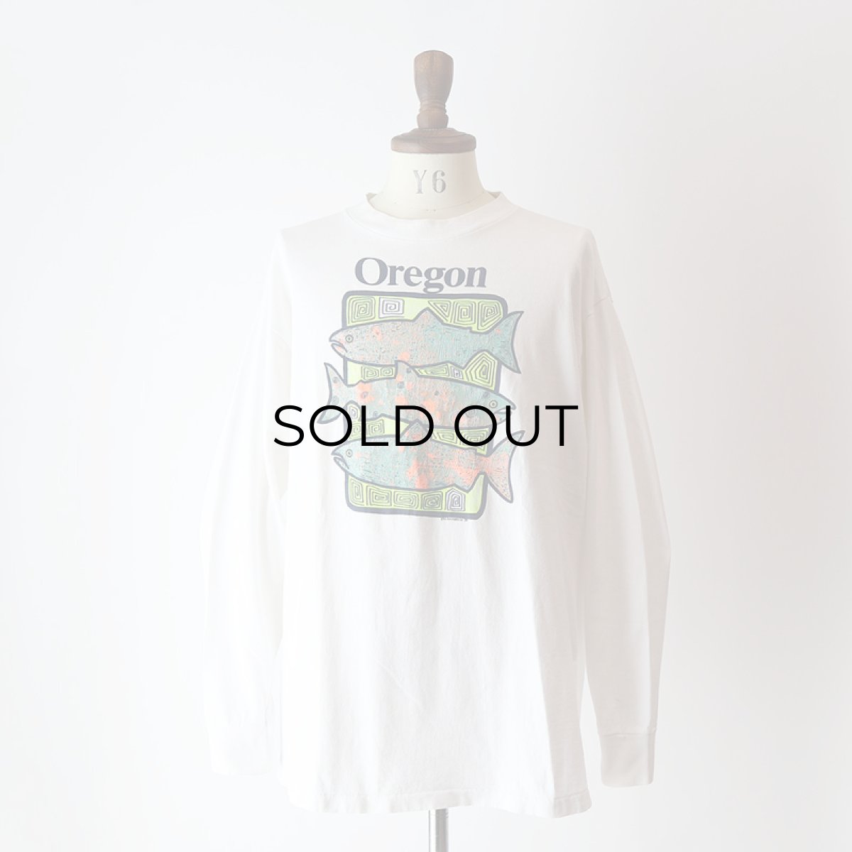 画像10: 〜90's ONEITA COTTON PRINT L/S TEE "Oregon" (10)