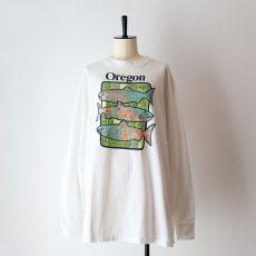 画像13: 〜90's ONEITA COTTON PRINT L/S TEE "Oregon" (13)