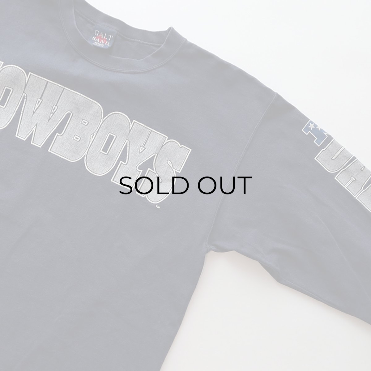 画像4: 90's GALT SAND COTTON W-PRINT L/S TEE "COWBOYS" (4)