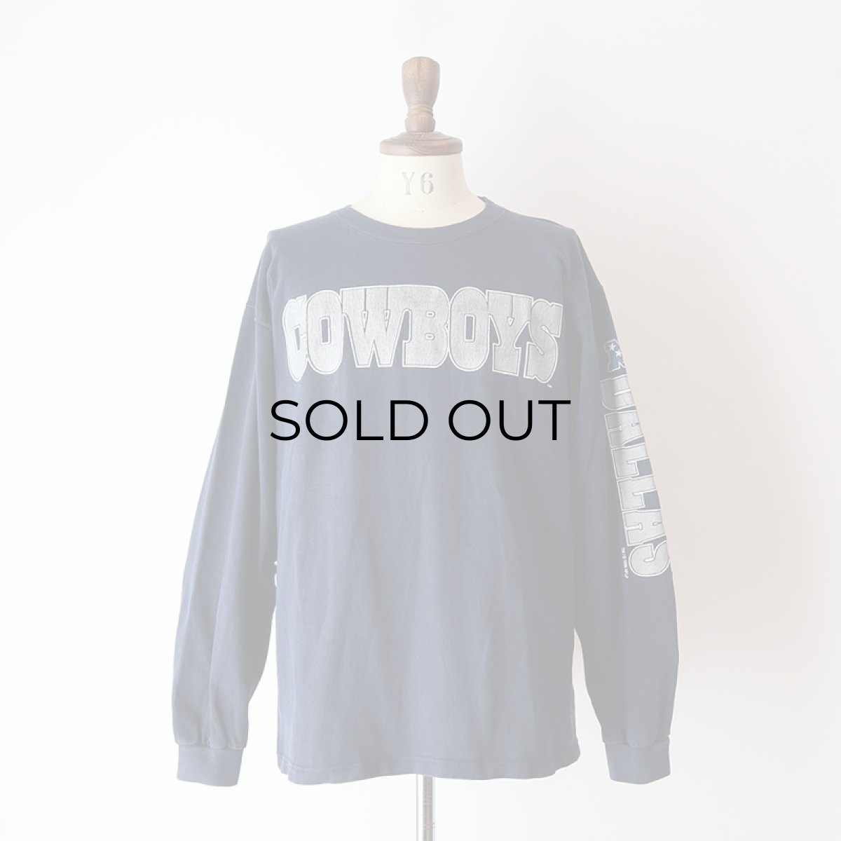 画像12: 90's GALT SAND COTTON W-PRINT L/S TEE "COWBOYS" (12)