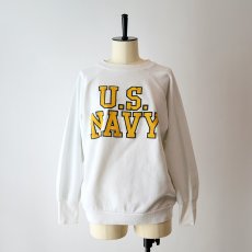 画像12: 〜80's UNKNOWN BRAND PRINT CREW NECK SWEAT "U.S. NAVY" "MADE IN USA" (12)