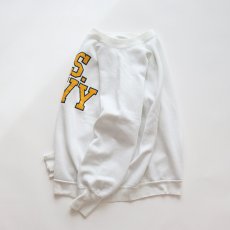 画像2: 〜80's UNKNOWN BRAND PRINT CREW NECK SWEAT "U.S. NAVY" "MADE IN USA" (2)