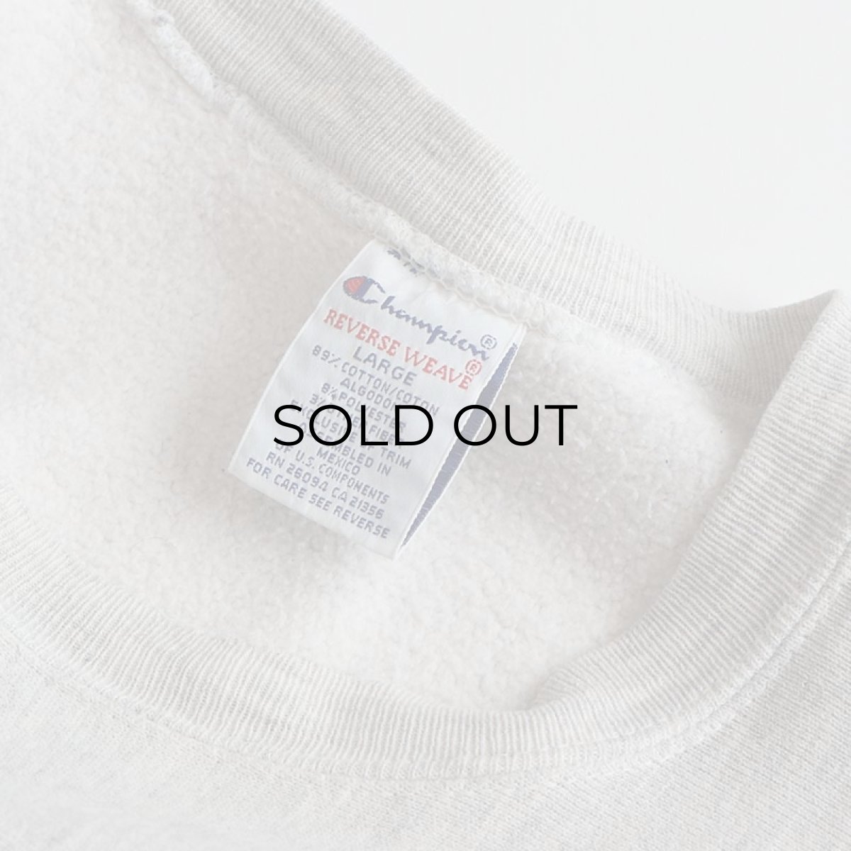 画像7: 90's Champion REVERSE WEAVE PRINT CREW NECK SWEAT  "GLYNCO, GA" "MADE IN MEXICO" (7)