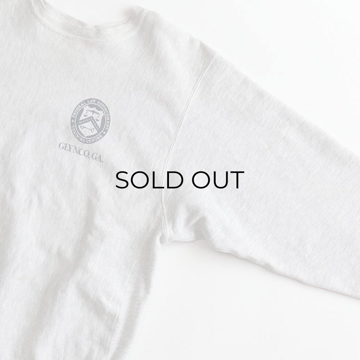 画像4: 90's Champion REVERSE WEAVE PRINT CREW NECK SWEAT  "GLYNCO, GA" "MADE IN MEXICO" (4)