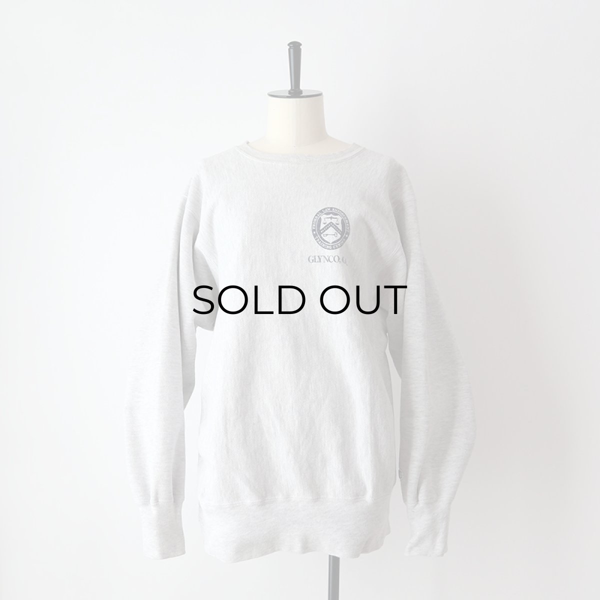 画像13: 90's Champion REVERSE WEAVE PRINT CREW NECK SWEAT  "GLYNCO, GA" "MADE IN MEXICO" (13)