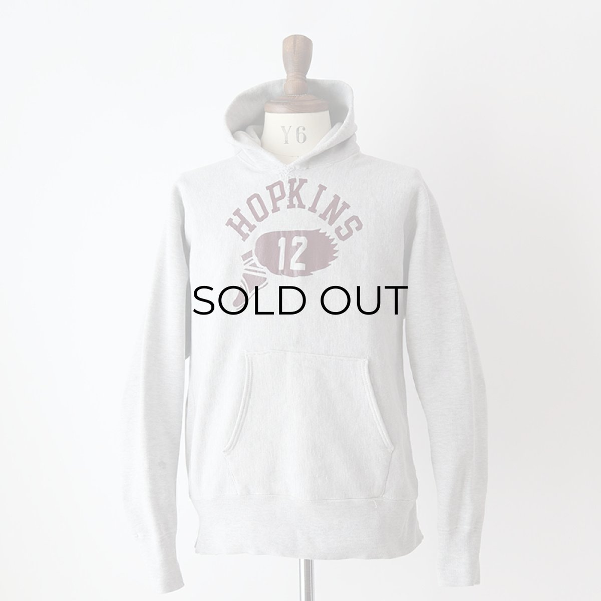 画像12: 70's Champion REVERSE WEAVE PRINT SWEAT PULLOVER PARKA  "HOPKINS" "ONE COLOR TAG" (12)