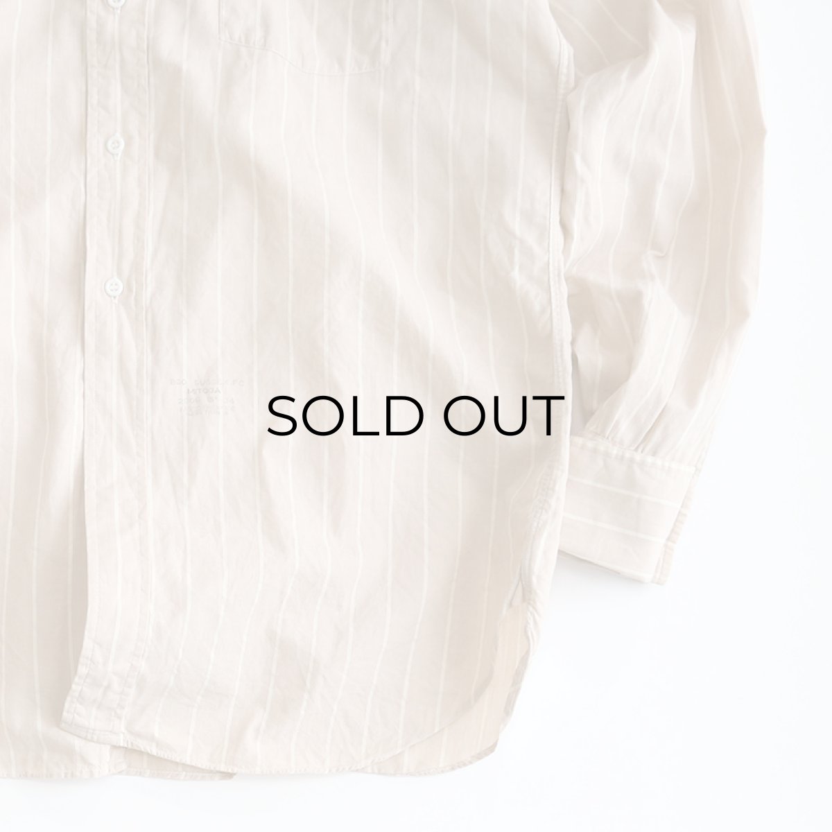 画像5: 50's ARROW COTTON BROAD STRIPE DRESS SHIRT (5)