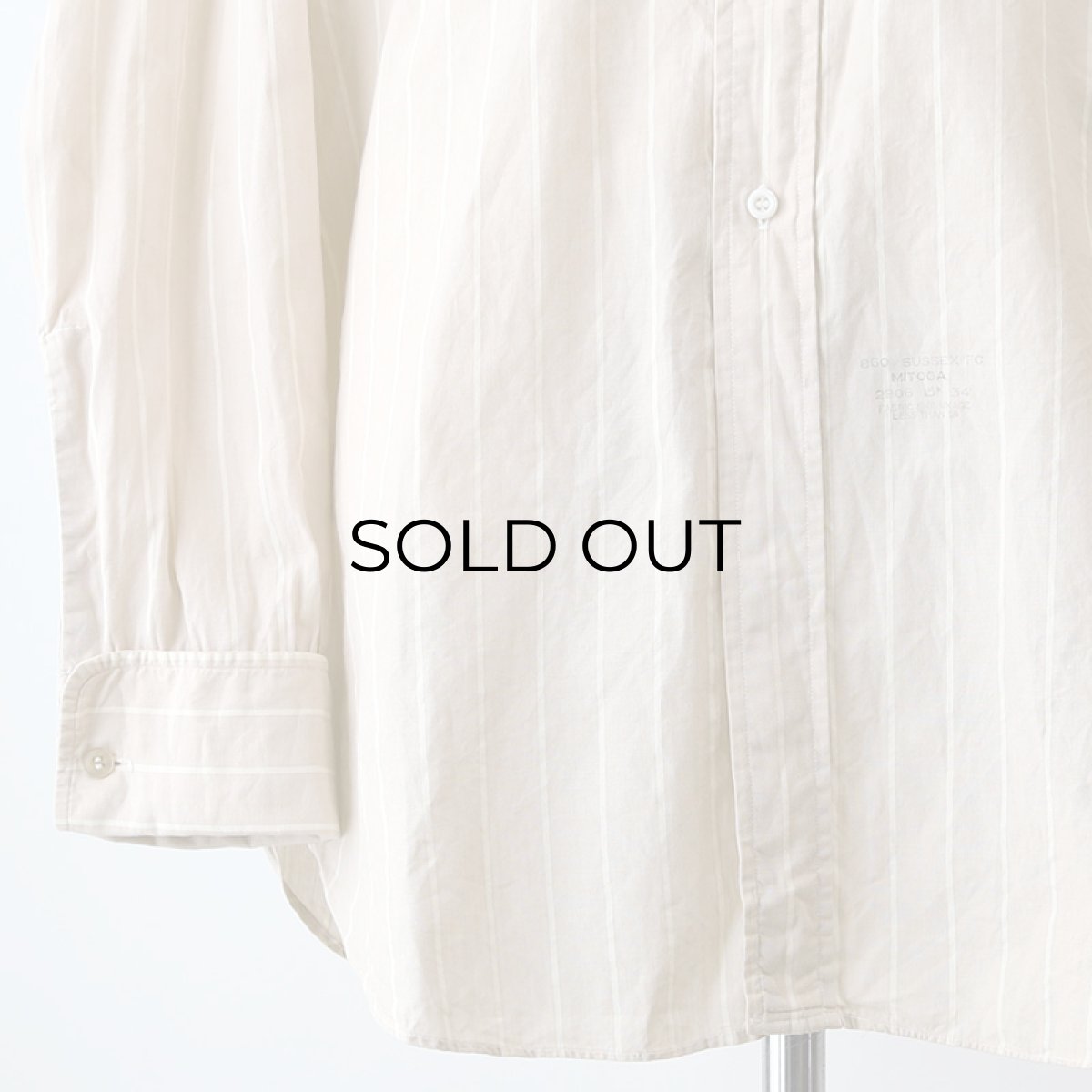 画像11: 50's ARROW COTTON BROAD STRIPE DRESS SHIRT (11)